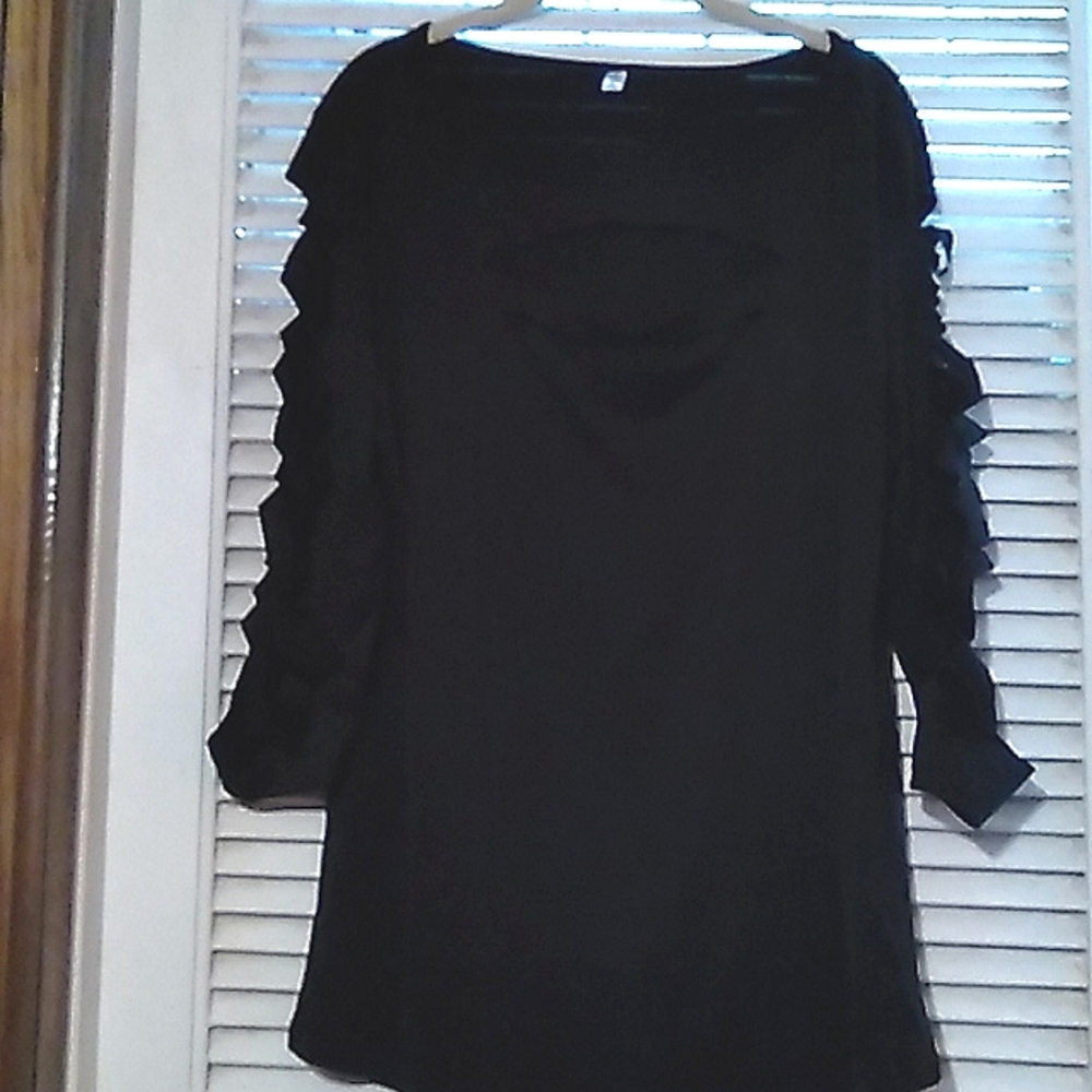Rosegal black top. 3X. NWOT